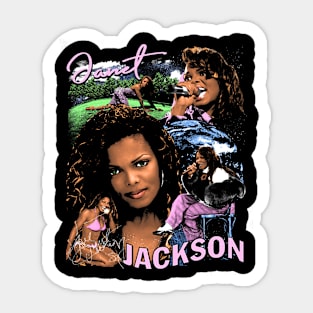 Janet Jackson Retro Sticker